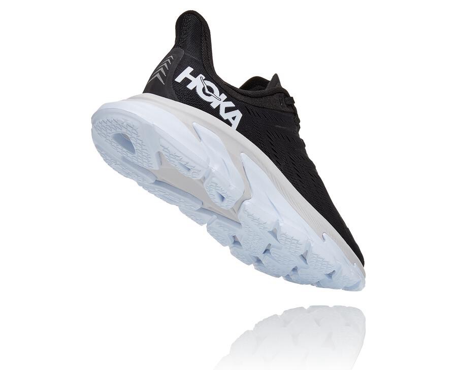 Running Shoes Womens - Hoka One One Clifton Edge - Black/White - DCWKNZO-78